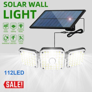 PACHET PROMO 2 X PROIECTOR 3 PANOURI REGLABILE 112 LED+2LAMPI 50W + LANTERNA CADOU - Img 3