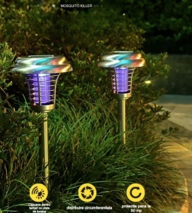 Set 2 x Lampa solara antitantari cu lumina UV - Img 3