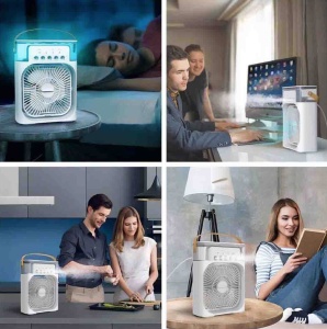 Ventilator cu pulverizare de apa, difuzor de mirosuri, temporizator de oprire automata - Img 3