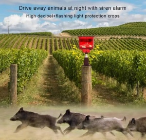 Alarma solara cu ultrasunete pentru indepartarea animalelor si sunete - Img 3