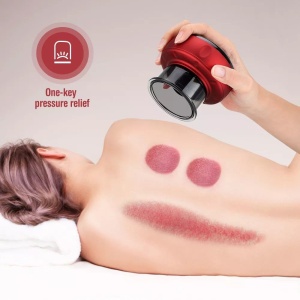 Aparat de masaj cu vacuum electric Terapie prin ventuze 12 niveluri de presiune si incalzire - Img 7