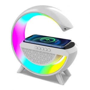 BOXA BT STATIE INCARCARE WIRELESS 15W LAMPA RGB ANDOWL QCD110 - Img 6