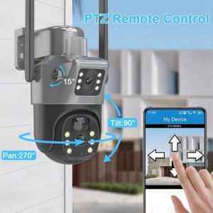 CAMERA DE SUPRAVEGHERE CU PANOU SOLAR SLOT DE CARTELA SIM 4G DUBLA - Img 3