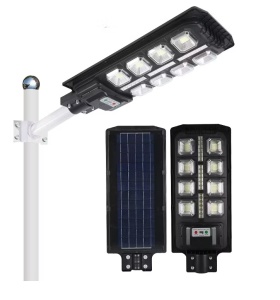 LAMPA SOLARA STRADALA 150W CU SENZOR DE MISCARE 11 CASETE LUMINOASE - Img 1