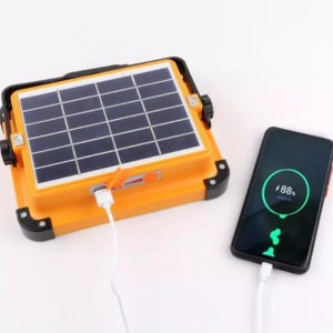 PROIECTOR LED 500W INCARCARE CU PANOU SOLAR 3 MODURI LUMINA, FUNCTIE STROBOSCOP, FUNCTIE POWER BANK - Img 2
