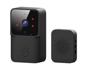 Sonerie wireless cu camera video, vedere nocturna, microfon control prin aplicatie, 19 melodii, autonomie mare, distanta 30-50M