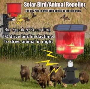 Alarma solara cu ultrasunete pentru indepartarea animalelor si sunete - Img 4