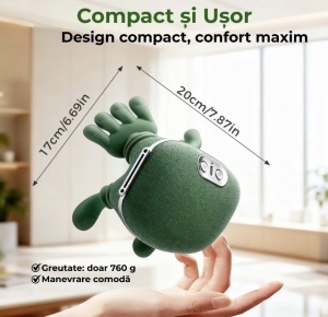 Aparat Masaj Cervical pentru Gat, Umeri, Picioare si Abdomen, Deep TISSUE, 4D cu Incalzire, Profesional, Fara fir, Imita Mana - Img 6