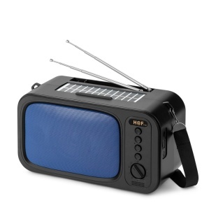 Boxă Portabilă Bluetooth cu Încărcare Solară Duală, 8W, Radio FM, LED – Outdoor & Camping - Img 2