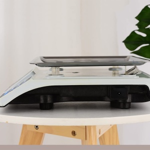 Cantar electronic cu acumulator maxim 40kg ecran LCD - Img 3