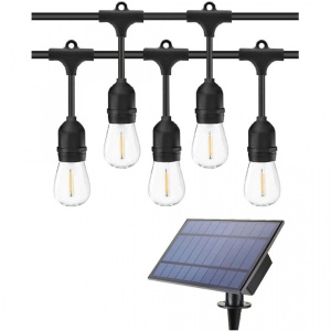 GHIRLANDA LUMINAOSA LED CU INCARCARE SOLARA 5M, 10 BEC INTERCONECTABILA - Img 5