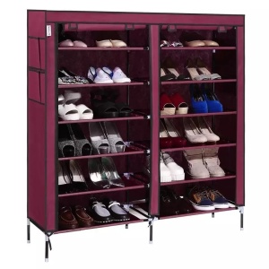 Organizator de Pantofi material textil cu 12 Rafturi T-2712 - Img 1