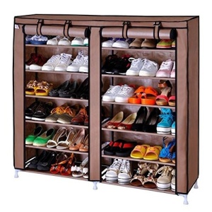 Organizator de Pantofi material textil cu 12 Rafturi T-2712 - Img 2