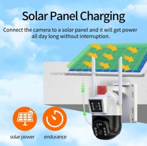 PACHET 2 X Camera de Supraveghere cu Panou Solar slot SIM 4G V380Pro 6MP - Img 3