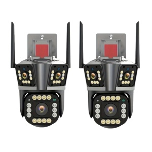 PACHET 2 X CAMERA SUPRAVEGHERE TRIPLA 9 MP WIFI + PORT UTP IPC360 HOME - Img 1
