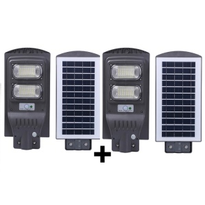 Pachet 2 x Lampa stradala cu picior metalic 60w
