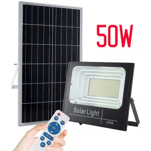 Proiector Solar 50W cu telecomanda - Img 1