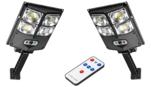 SET 2 X LAMPA SOLARA TIP STRADAL 60W 4 CASETE LED SMD - Img 1