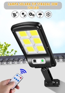 SET 3 LAMPI SOLARE TIP STRADAL 30W CU TELECOMANDA - Img 5