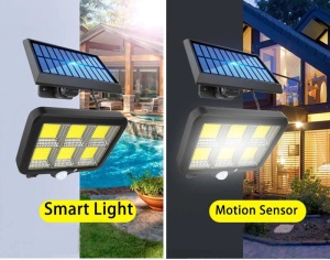 SET 4 X PROIECTOR SOLAR 120 LED CU SENZOR - Img 5