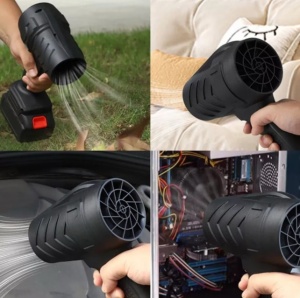 Suflanta Electrica HAN DAO 24V, Model Tip Pistol, Suflare Puternica, cu Baterie Li-Ion si Incarcare Rapida, pentru Curatare Prafului din PC, Frunze si Uscarea Masinii dupa Spalat - Img 2