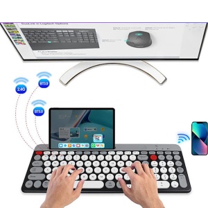 TASTATURA WIRELESS CU SUPORT TABLETA-TELEFON - Img 4
