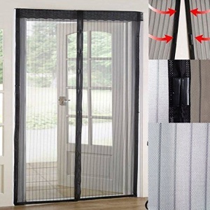 1+1 GRATIS PERDEA PLASA ANTI-INSECTE CU MAGNET 210cm x100cm - Img 2