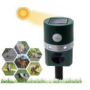 Aparat solar impotriva daunatorilor VERDE cu ultrasunete pentru gradina cu tarus - Img 2