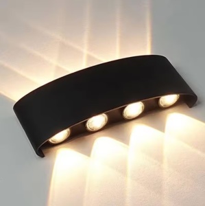 APLICA DE PERETE 8 LED-URI BIDIRECTIONALE INTERIOR-EXTERIOR 8W - Img 3