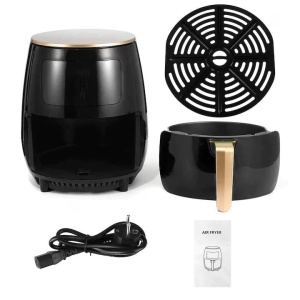Friteuză fără Ulei cu Aer Cald, 2400W, 6L, LCD Touch, 6 Programe, Accesorii Incluse - Img 6
