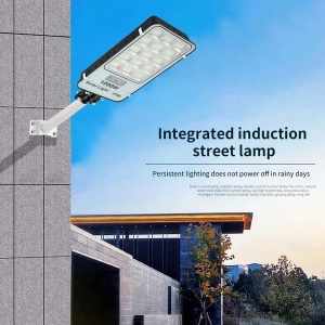 Lampa solara stradala, putere 300W/800W/1000W, cu telecomanda, senzor lumina si miscare - Img 2