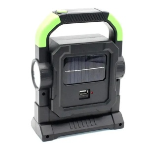 Lanterna cu incarcare solara, multifunctionala, 2 becuri HC-7078-B - Img 2