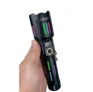 Lanterna tactica 6500lm, 26650mah baterie, incarcare USB Type-C, Zoom - Img 3