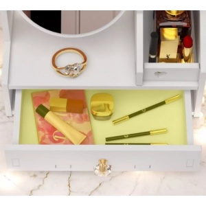 Organizator de bijuterii si cosmetice cu oglinda - Img 3