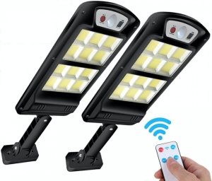PACHET 2X LAMPA SOLARA TIP STRADAL 240 LED 45W - Img 1