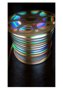 Rola Banda tip Neon Luminos Flexibil LED 100 m ALB RECE - Img 3