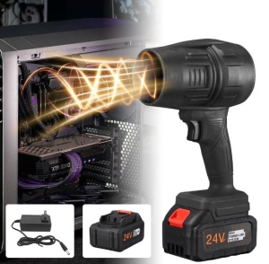 Suflanta Electrica HAN DAO 24V, Model Tip Pistol, Suflare Puternica, cu Baterie Li-Ion si Incarcare Rapida, pentru Curatare Prafului din PC, Frunze si Uscarea Masinii dupa Spalat - Img 3