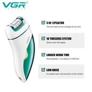 EPILATOR PORTABIL ELECTRIC VGR V-731 3in1 - Img 2