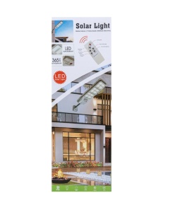 Lampa solara led cu incarcare solara, 300W, IP65, panou incorporabil, J-812 - Img 3