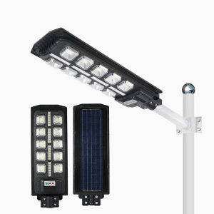 LAMPA SOLARA STRADALA 200W CU SENZOR DE MISCARE 14 CASETE LUMINOASE - Img 3
