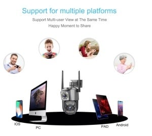 LICHIDARE STOC - Camera de supraveghere wifi, 8 mpx, 4K, lentile duble, ip66, 10x zoom. ptz, night vision, neagra - Img 7