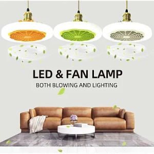 Lustra ventilator pentru tavan 2 in 1 cu Led Alb - Img 3