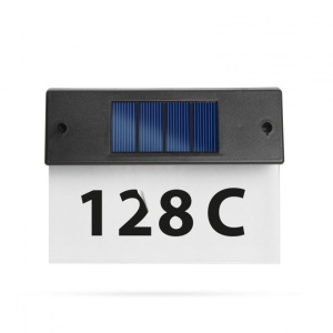 NUMAR DE CASA CU LED SI PANOU SOLAR - Img 1