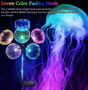 Set 2 x Lampa solara LED RGB, Mini Jelly - Img 5