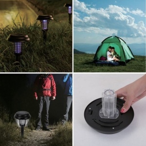 Set 4 x Lampa solara antitantari cu lumina UV - Img 7