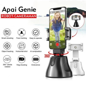 Suport smart pentru telefon tip robot cameraman, urmarire automata a persoanelor/obiectelor, recunoastere faciala, rotatie 360° - Img 5