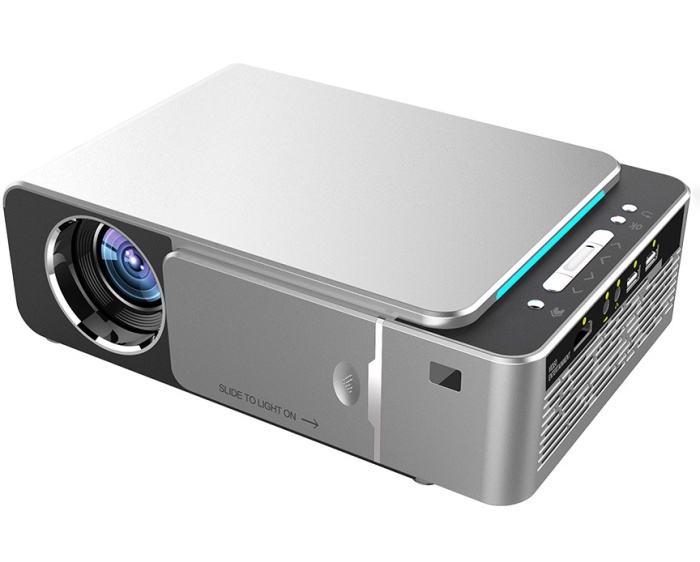 Resigilat - Videoproiector WowStep®, Android si Wi-Fi, Bluetooth, 3000 Lumeni, Rezolutie HD, HDMI, Mirroring pentru Android/IOS