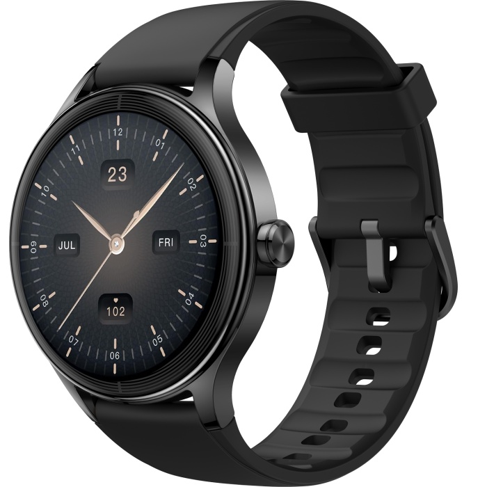 Ceas Smartwatch RUNEX® Active RX10, Ecran 1.27’’, Apeluri, Monitorizare Activitati Fizice, Autonomie 7 Zile, Negru
