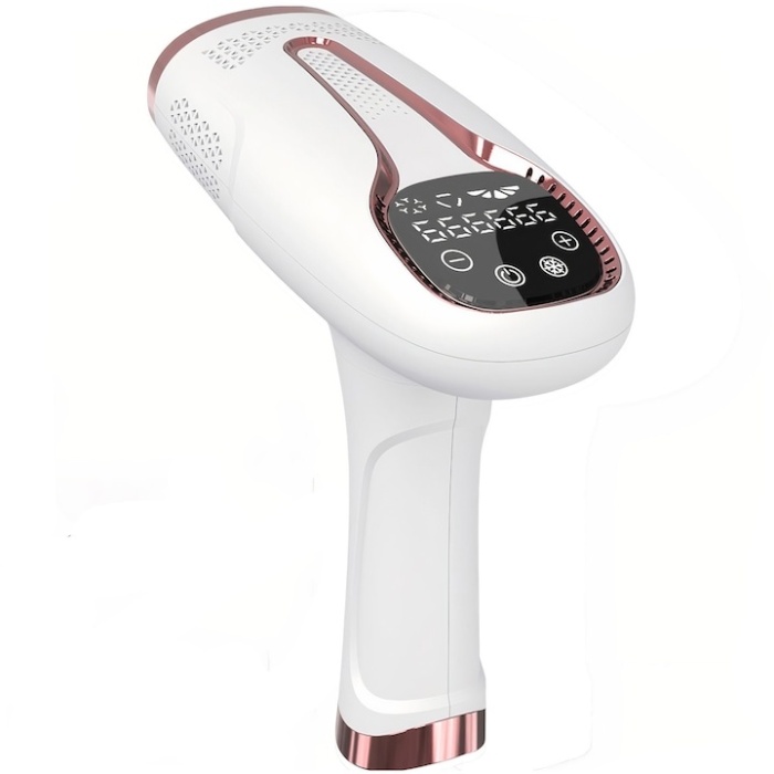 Epilator IPL WowStep®, epilare definitiva fara durere, 999.999 impulsuri, Tehnologie IPL, 5 trepte de intensitate, pentru barbati si femei, Senzor Piele, fata, corp, axila si inghinal