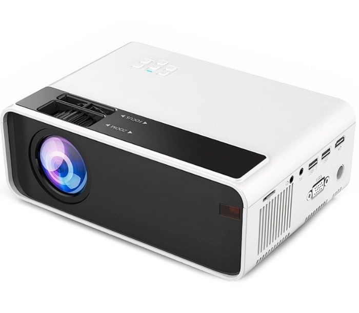 Videoproiector WowStep®, Android si Wi-Fi, 4000 Lumeni, Rezolutie HD, HDMI, Mirroring pentru Android/IOS